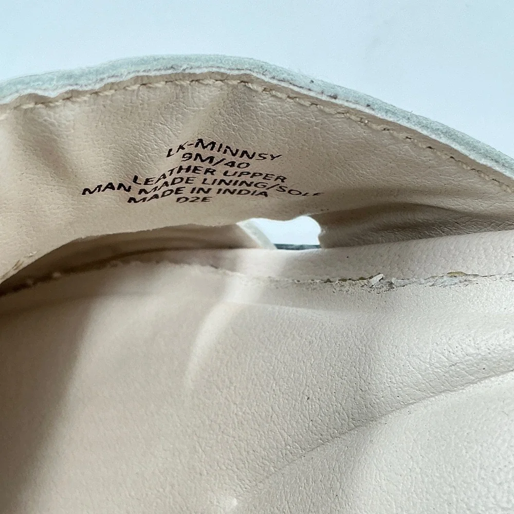 Lucky Brand Size 9 Beige Leather D'Orsay Block Heel Shooties NEW Minnsy $99